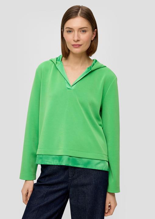 Produktbild s.Oliver Sweatshirt Scuba-Sweatshirt mit Kapuze (36)
