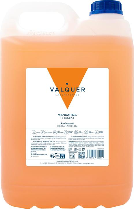 Produktbild Valquer Válquer Mandarine Salzfreies Shampoo 5000ml (5000 ml, Flüssiges Shampoo)