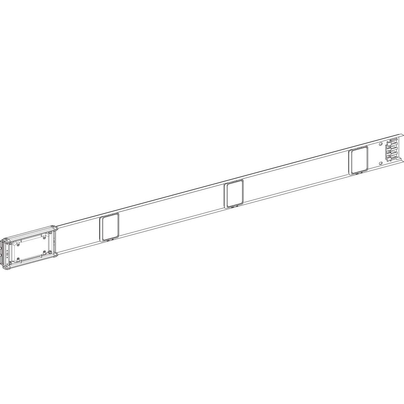 Thumbnail - Schneider Electric SE KNT100ED4204 Schienenkasten, gerade, 100A, 4 Abgänge, 2m (Verteiler), Elektronikzubehör + Gehäuse...