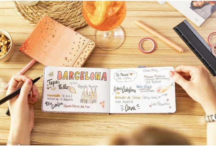 Produktbild Jolie Notizbuch A6+ Enchanted Clouds (A6, Harter Einband)