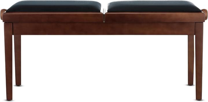 Actual product image Gewa Deluxe Double Piano Bench with Velour Upholstery and Adjustable Height
