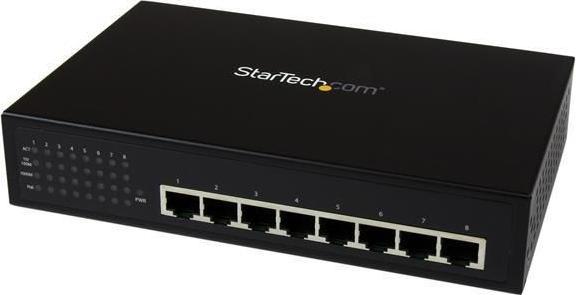 Productafbeelding StarTech 8 Poort Gigabit POE Ethernet Schakelaar (8 ports)