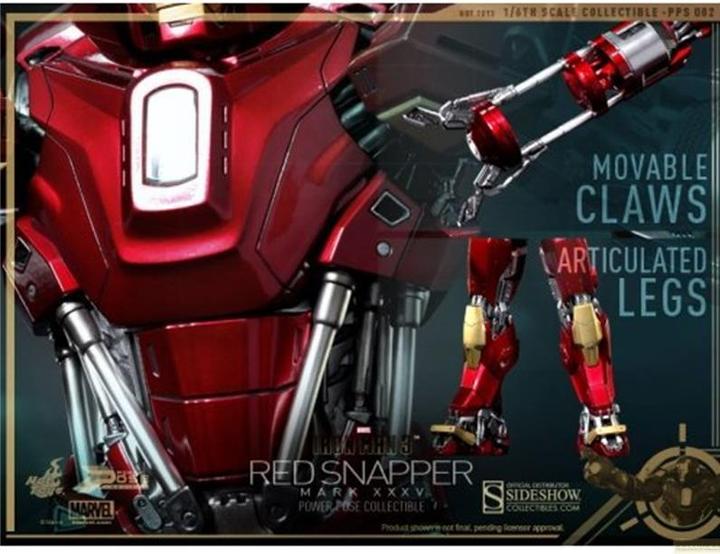 Actual product image Hot Toys Iron Man 3 Power Pose Series Action Figure Iron Man Mark XLII