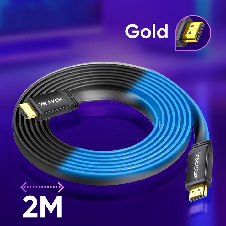 Actual product image Oniverse - Hdmi Led Cable 8K - Blue (2 m)