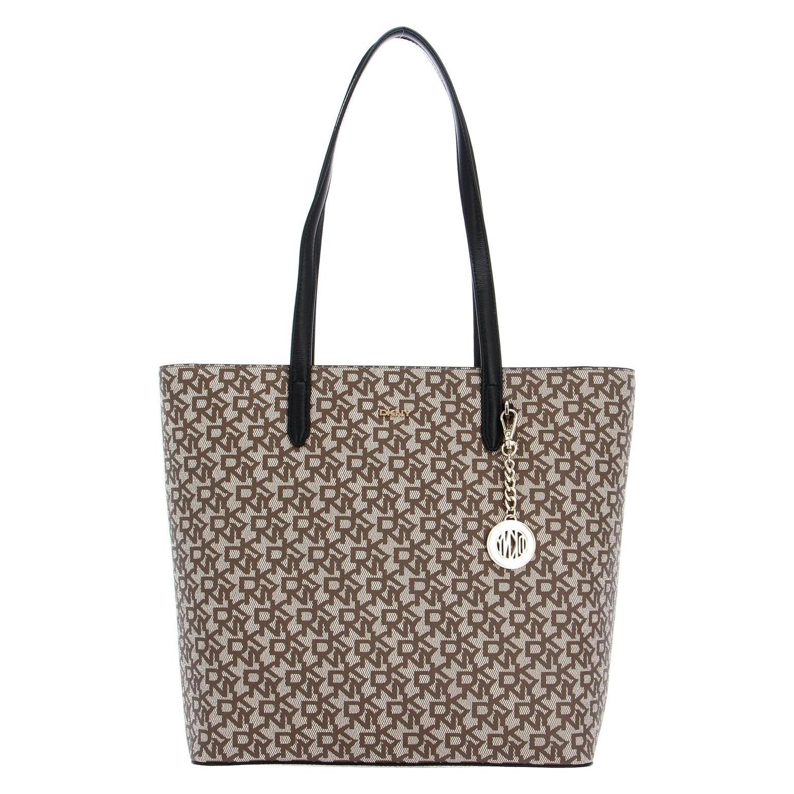Dkny, Damen, Handtasche, Shopper Bryant Logo North South Tote, Braun