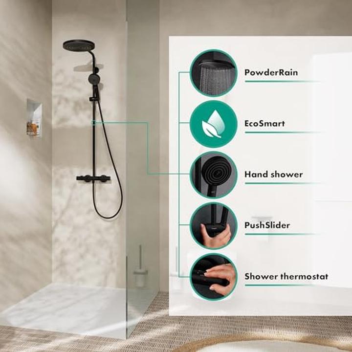 Produktbild hansgrohe Pulsify S Puro Duschsystem 260, 1jet, Ecostat Fine, Handbrause 3jet, EcoSmart