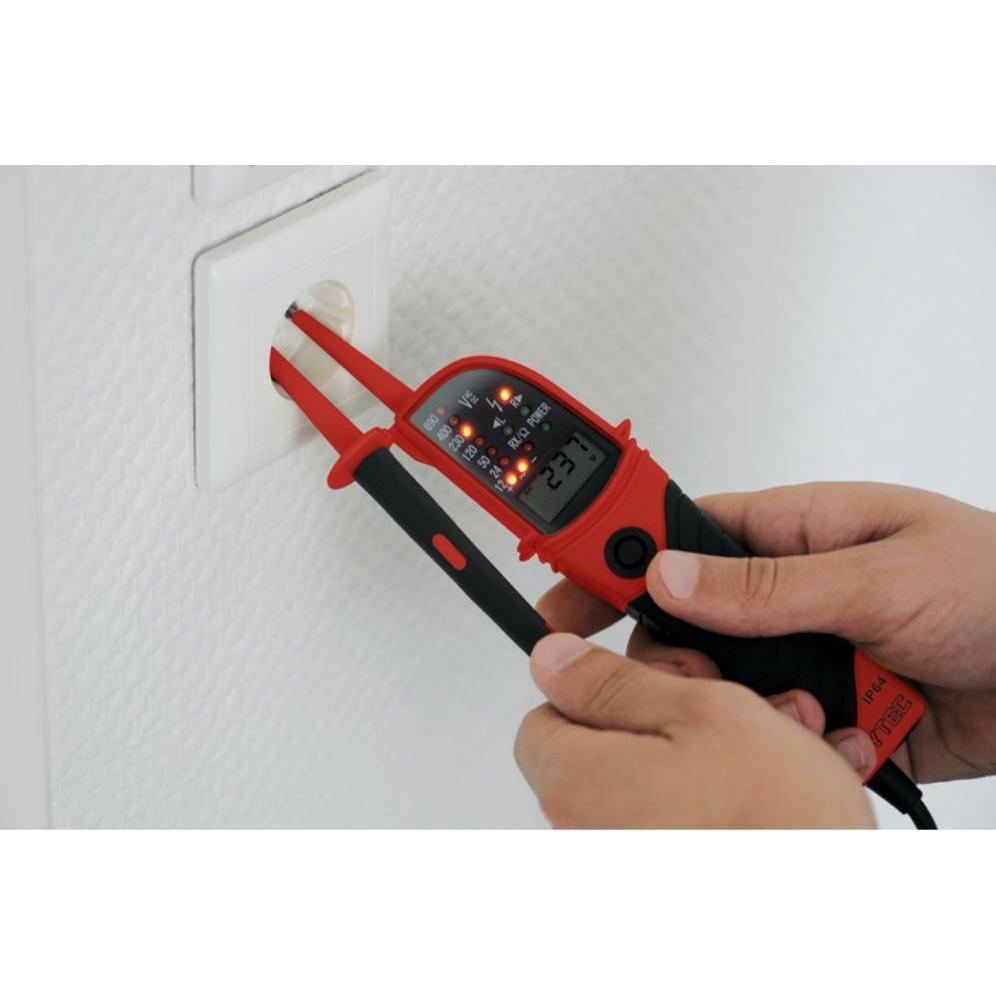 Thumbnail - HEYTEC, Multimeter, Zweipoliger Spannungsprüfer mit LED-Licht, 12 - 690 Volt