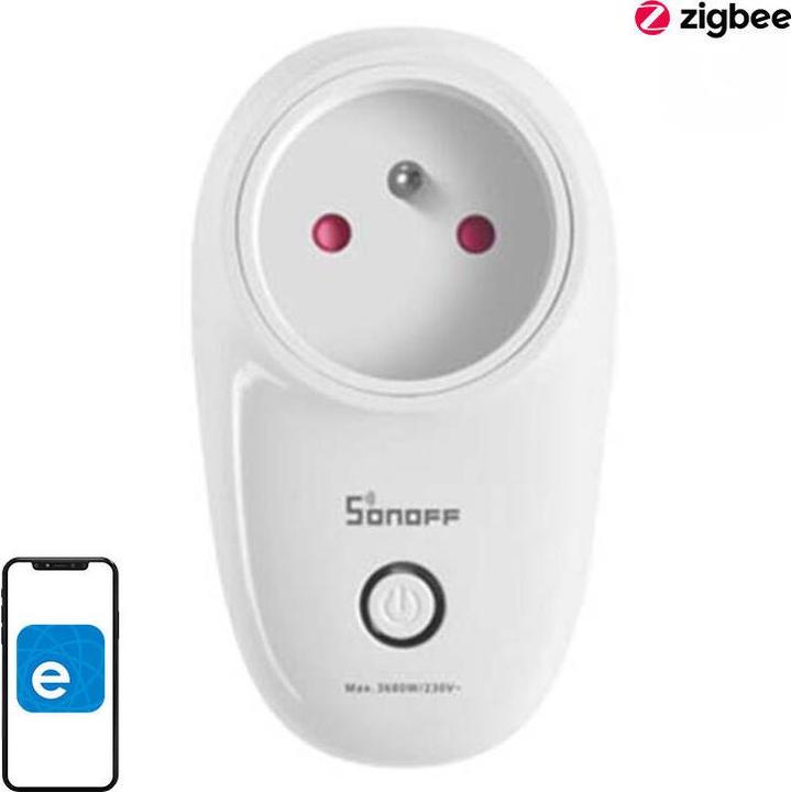 Image du produit Sonoff Wi-Fi Smart Plug S26R2ZBTPE-FR (Type E)