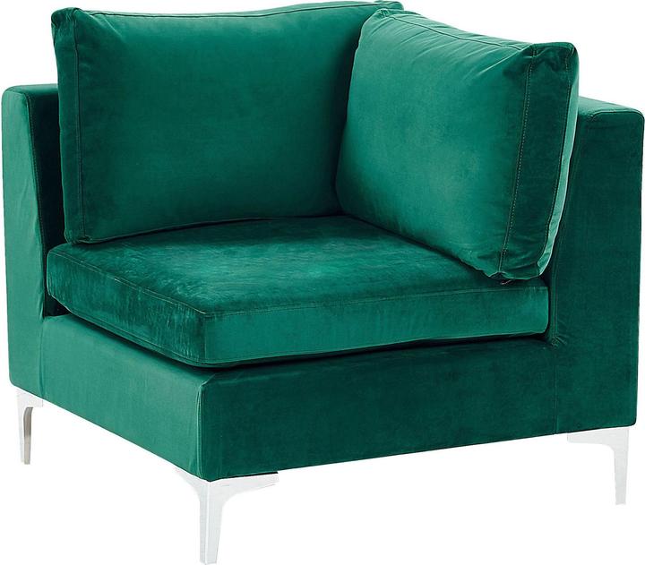 Produktbild Beliani Ecksessel Samtstoff grün EVJA (Ecksofa)