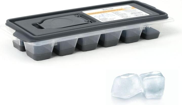 Produktbild B-Home Eiswürfelbehälter mit Deckel und Eingiesshilfe Eiswürfelform