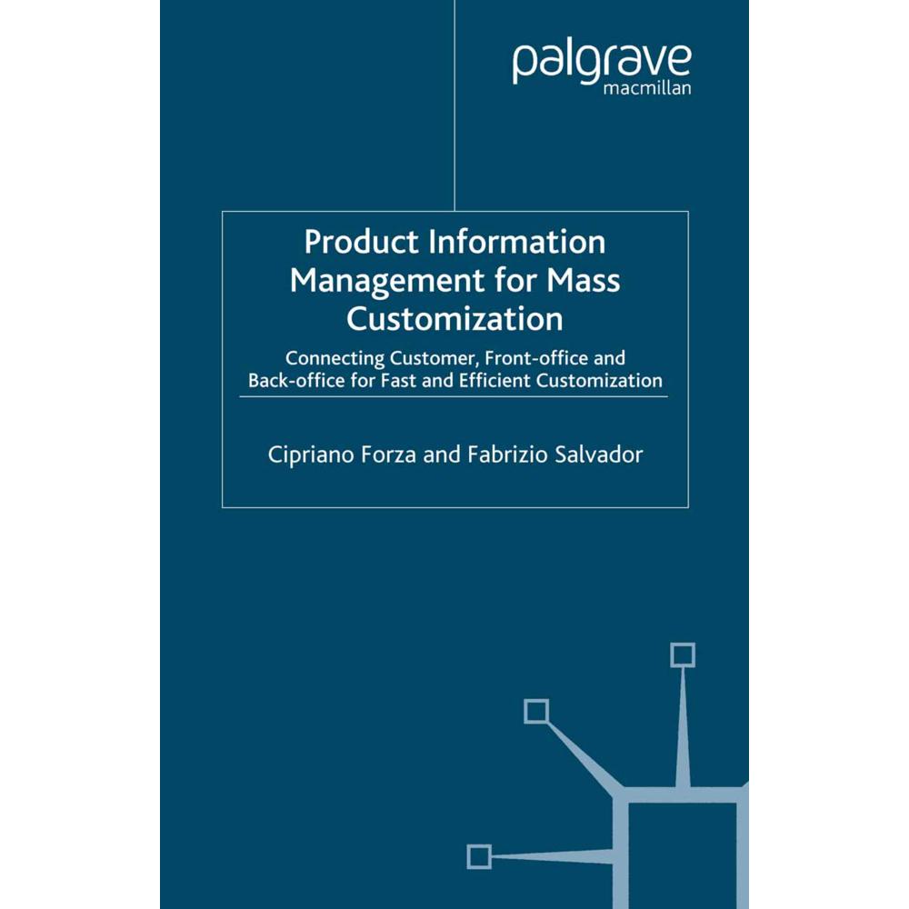 Product Information Management for Mass Customization, Fachbücher von Cipriano Forza, F. Salvador
