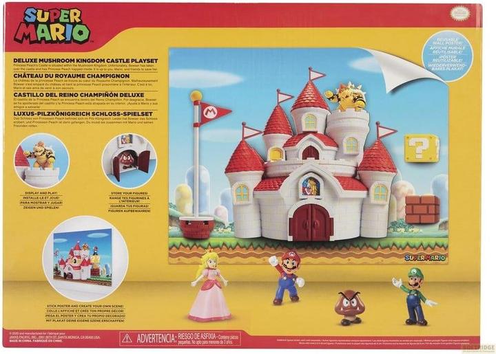 Actual product image Jakks Pacific Super Mario - Mushroom Kingdom Castle Playset (58541-4L)
