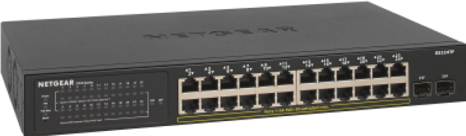 Actual product image Netgear GS324TP-100EUS (26 Ports)