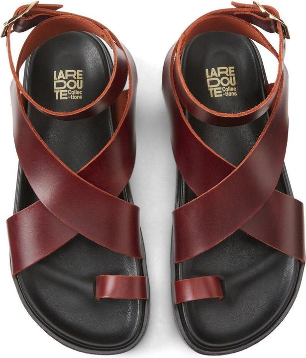 Produktbild La Redoute Collections Keilsandaletten aus Leder (36)