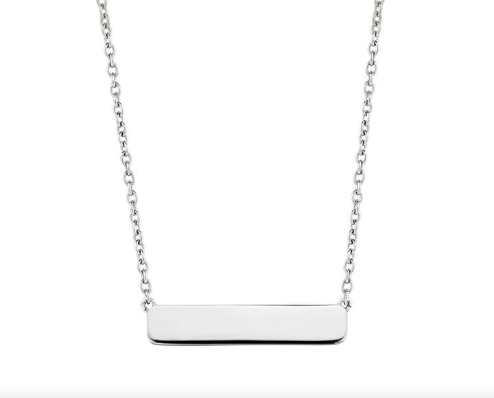 Produktbild Ti Sento Milano Collier mit Gravurplatte in Silber 3893SI (925 Sterling Silber, 48 cm)