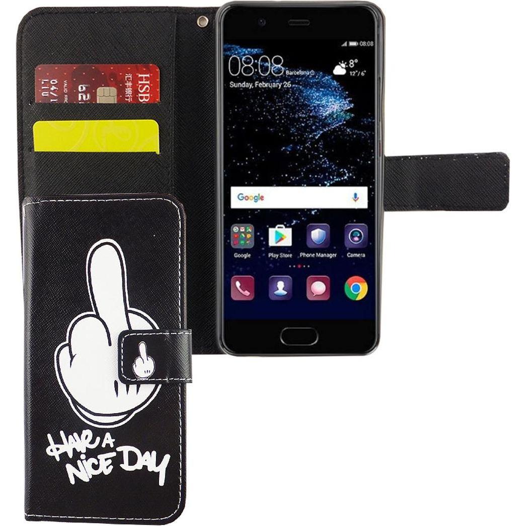 König Design Schutz Handy Hülle für Huawei P10 Case Cover Tasche Wallet Etui Handyhülle Neu (Haier P10), Smartphone Hüll...