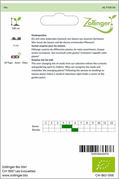 Produktbild Zollinger Bio Kinderportion