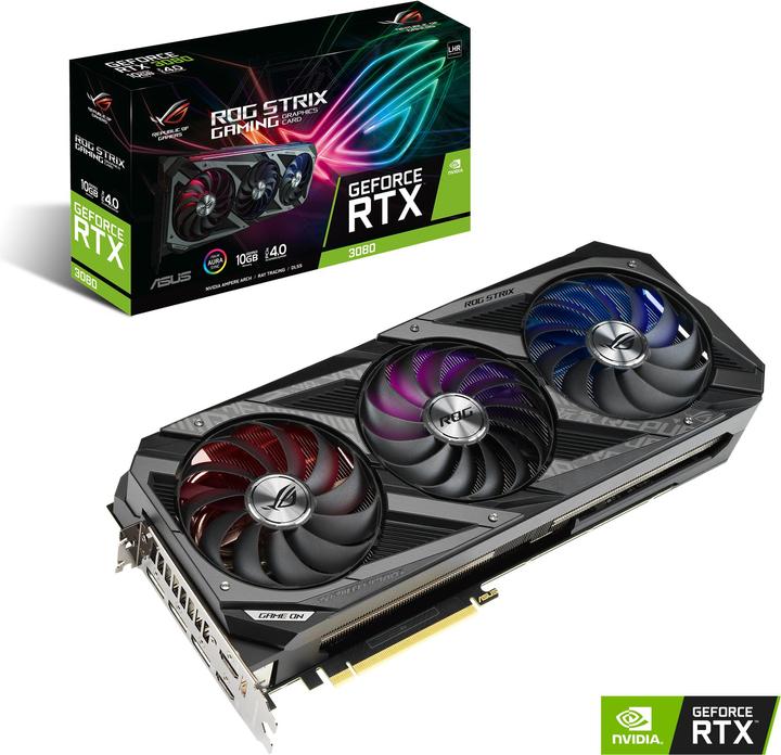 Actual product image ASUS GeForce ROG STRIX RTX 3080 10G V2 GAMING (10 GB)