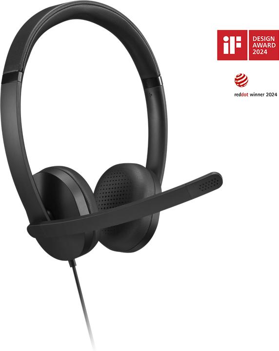 Actual product image Lenovo USB-A Wired Stereo Headset Gen 2 (Cable, USB-A)
