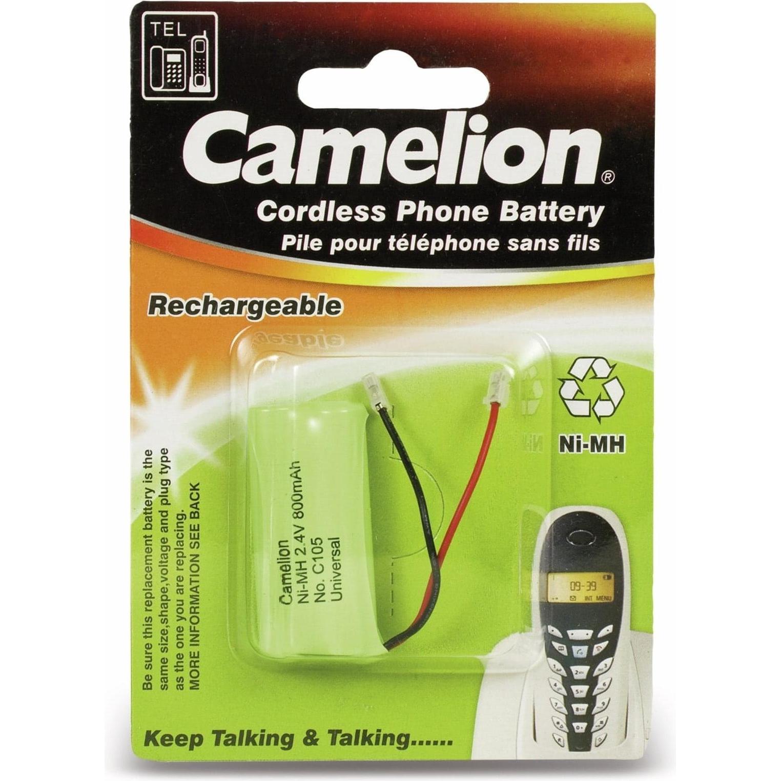 Camelion NiMH-Akkupack 2,4V/800mAh 1 Stück, Telefon Zubehör