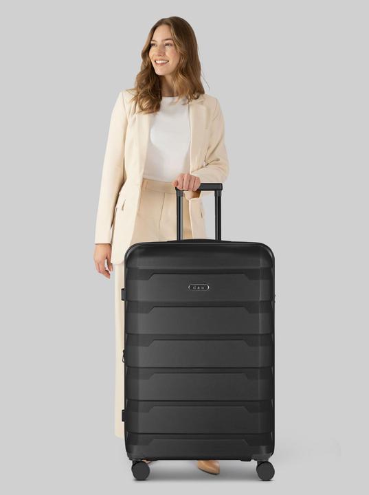 Actual product image D&N South Dakota 4 Rollen Trolley L 76 cm mit Dehnfalte (95 l)