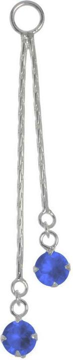Produktbild Bijouteria Bauchpiercing-Anhänger (Kristall, Silber 925)