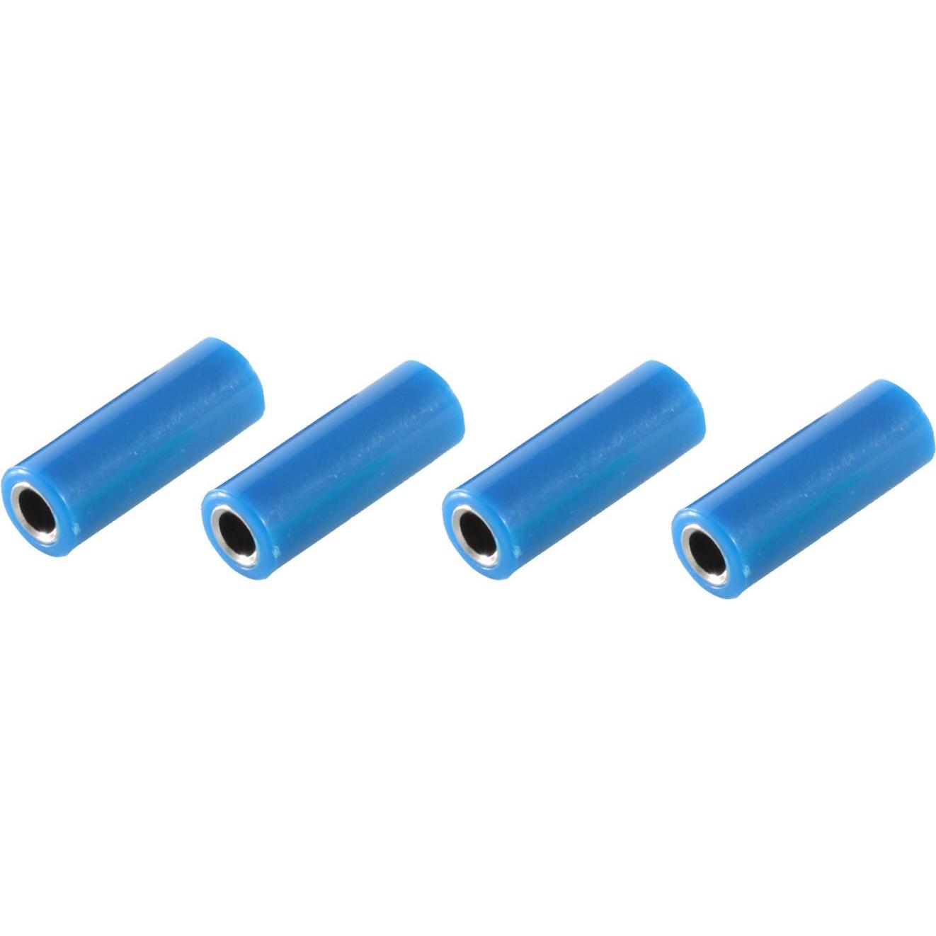 Shiverpeaks -BASIC-S--Bananenkupplung, VE4, blau, Elektronikkabel + Stecker, Blau