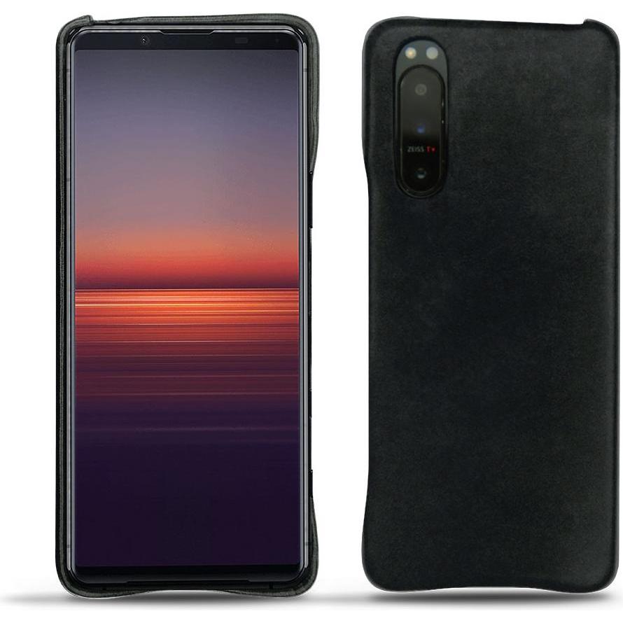 Noreve Lederschutzhülle (Sony Xperia 5 II), Smartphone Hülle, Schwarz