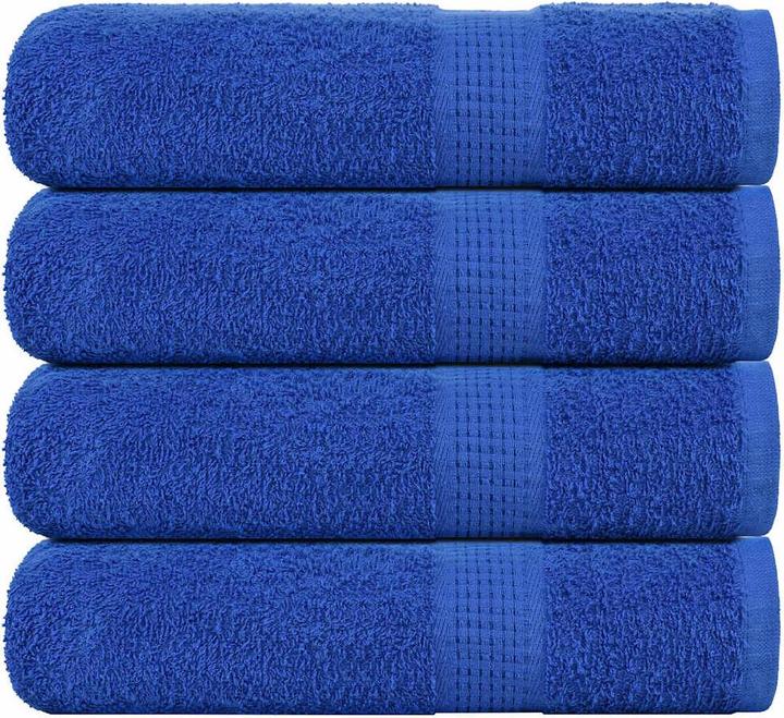 Produktbild VidaXL Handtücher 4 Stk. Blau 50x100 cm 360 g/m² 100% Baumwolle Badetuch (50 x 100 cm)