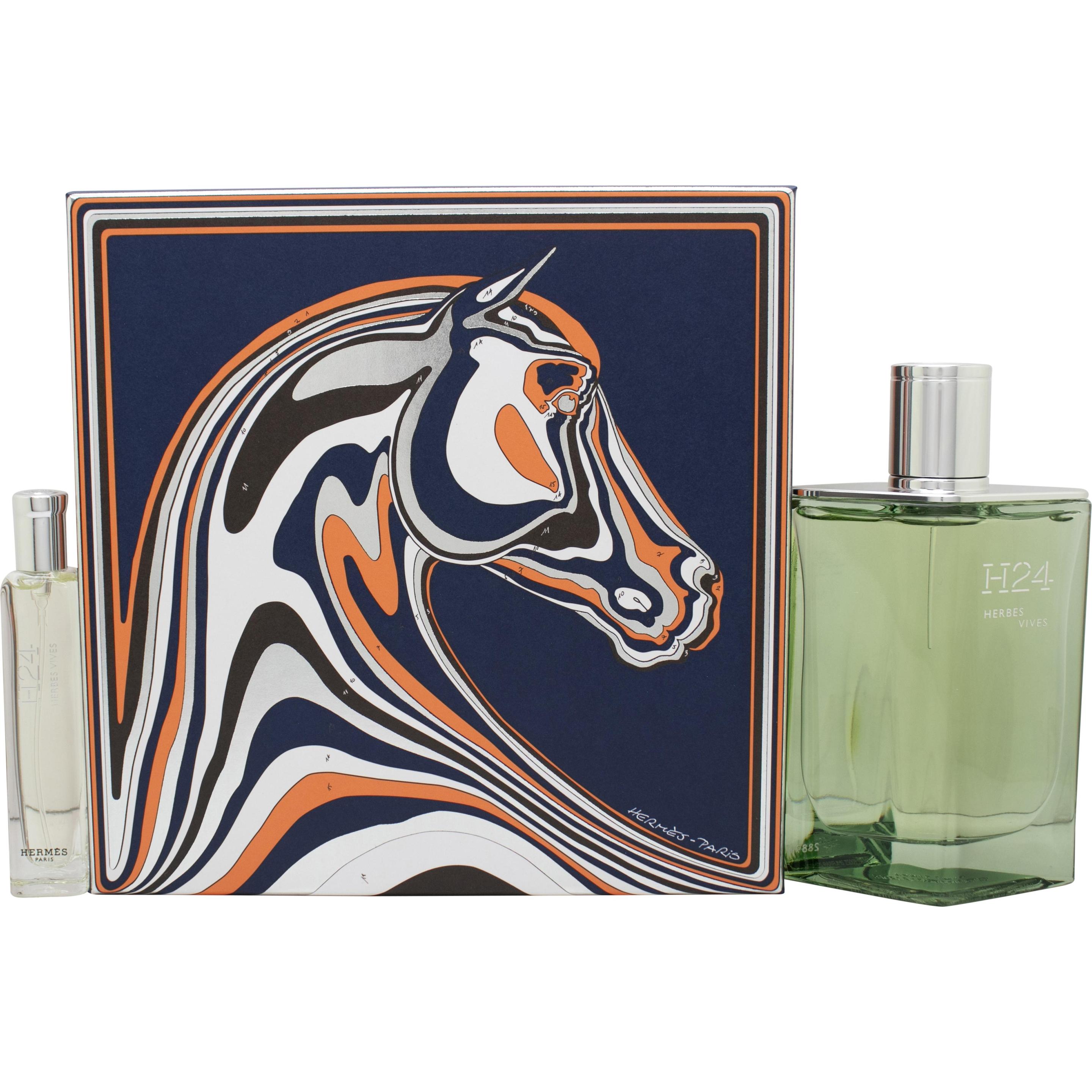 Hermès , Set Regalo Bellezza, H24 Herbes Vives Gift Set - Edp 100Ml Refillable Spray + 15Ml Edp (Set Di Profumi)