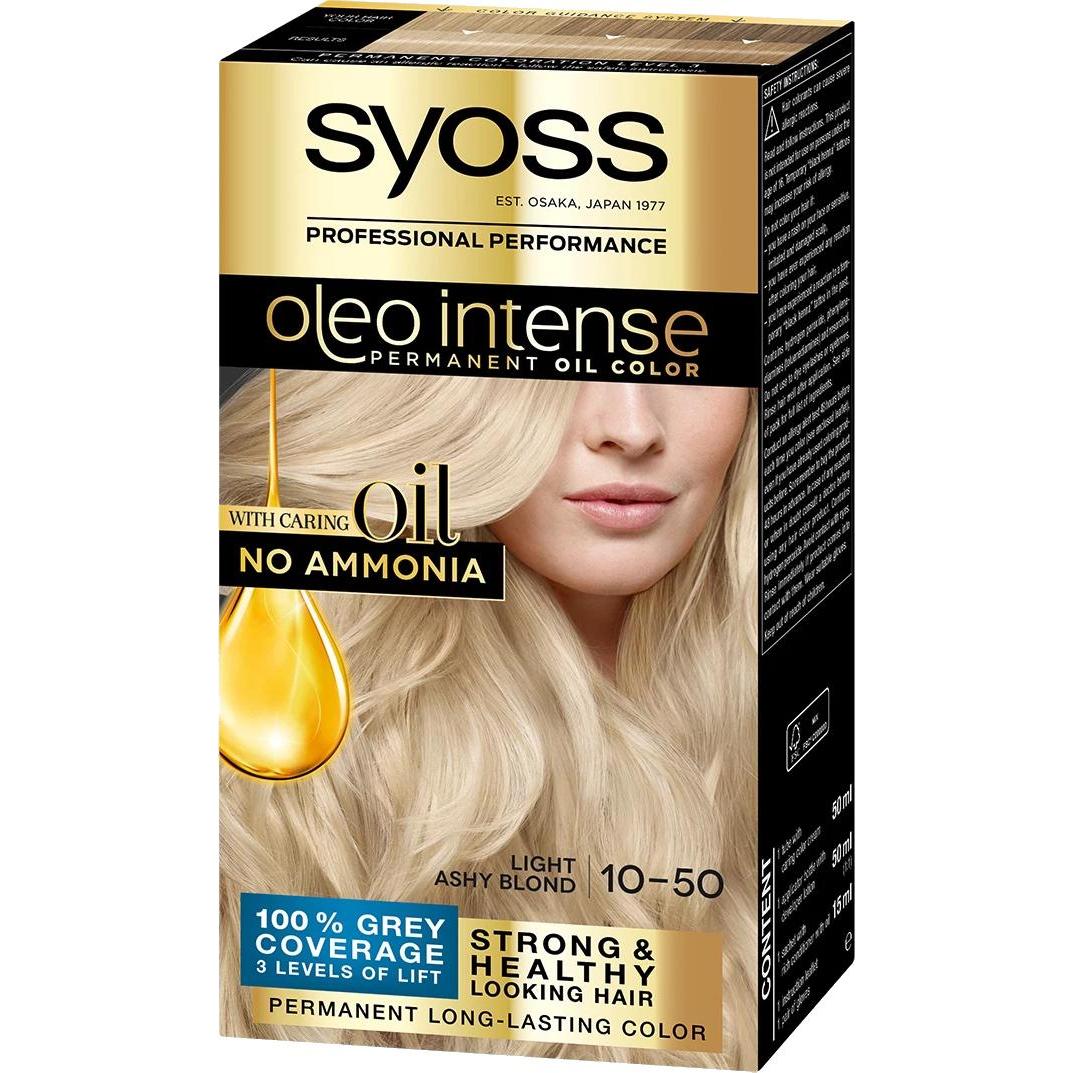 Syoss, Haarfarbe, OLIO INTENSE tinte sin amoniaco #10.50-rubio claro ceniza 5 (10-50)