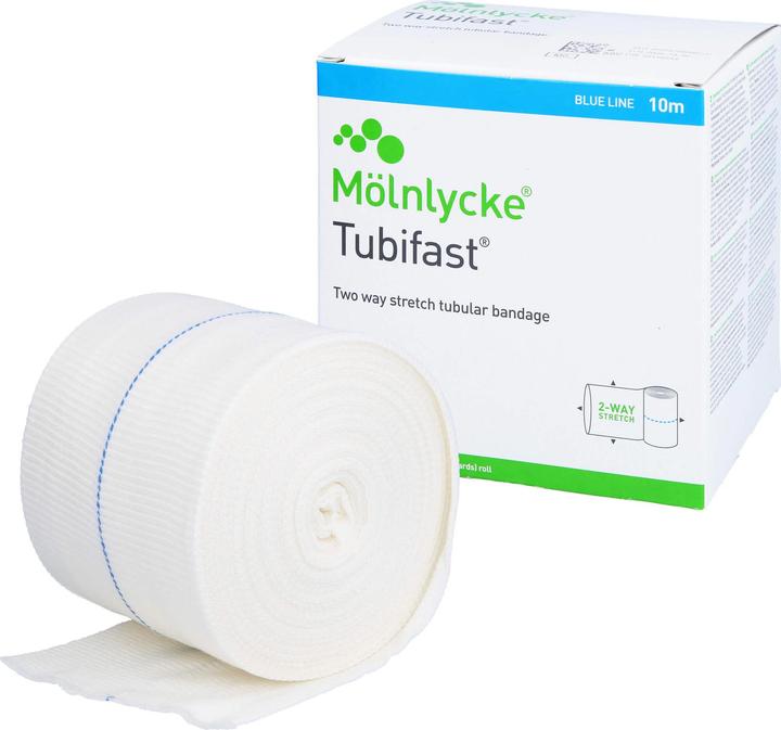 Actual product image Mölnlycke Schlauchbandage 7.5cmx10m blau