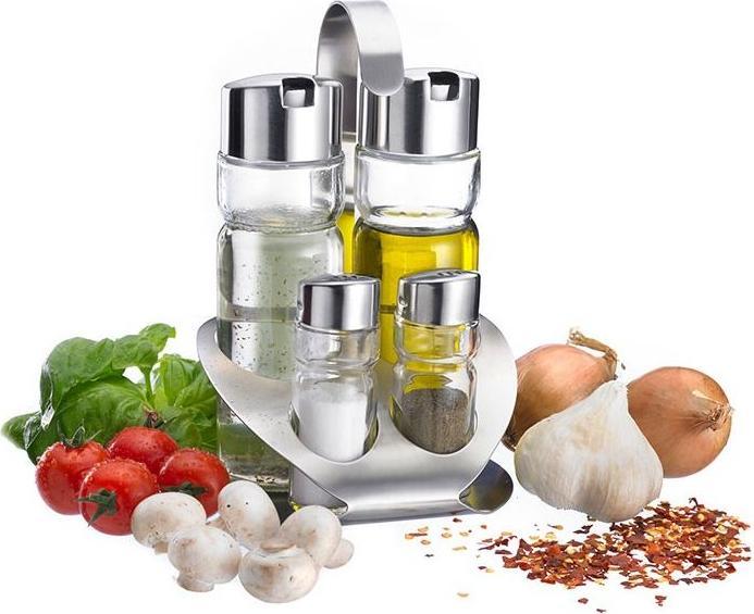 Immagine prodotto Westmark Set di 4 ampolle Sale. Pepe. Aceto e olio "Vienna