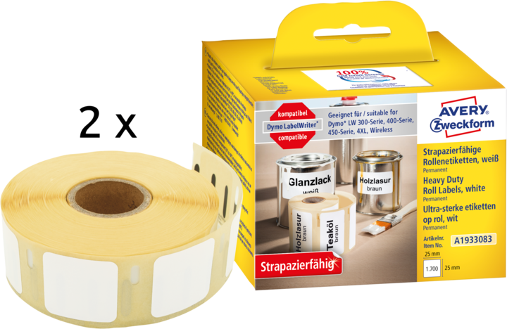 Image du produit Avery sal Étiquettes (rouleau) 25 x mm film 1 kit