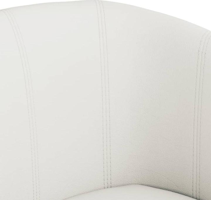Produktbild VidaXL Clubsessel Weiss Kunstleder,Farbe: Weiss,Material