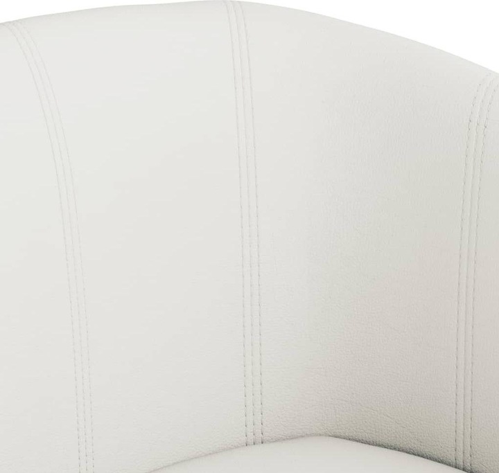 Actual product image VidaXL Clubsessel Weiss Kunstleder,Farbe: Weiss,Material