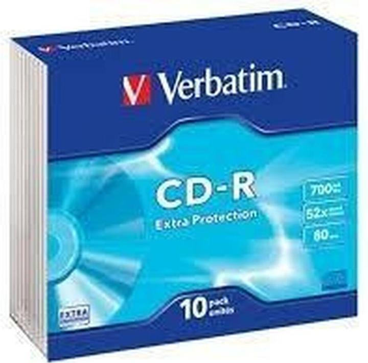 Produktbild Verbatim CD-R Extra Protection 700 MB 52x 10 Stücke (10 Stück) (10 x)