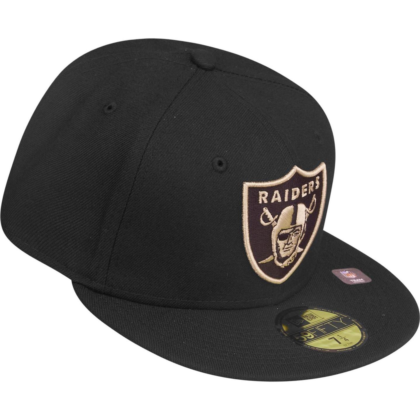 Thumbnail - New Era, Herren, Cap, 59Fifty Cap Las Vegas Raiders schwarz khaki - 7 1/4, Schwarz, (7 1/4)