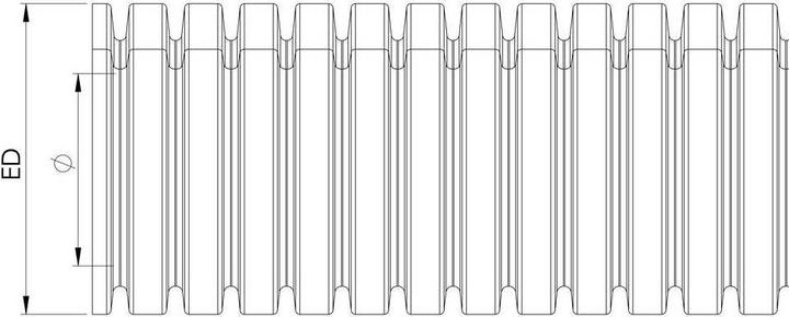 Produktbild Wiska BCA-29-D-BG (Kabelschlauch, 2500 cm)