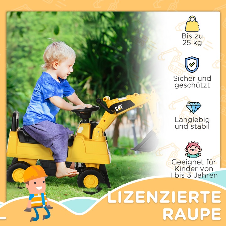 Produktbild Homcom Sitzbagger mit steuerbarer Schaufel