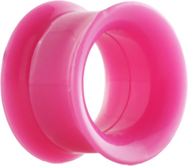 Actual product image Star Piercing Flared tunnel pink with screw thread (without brass, Acrylic)