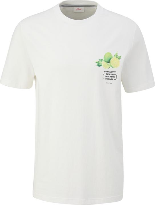 Produktbild S.Oliver T-Shirt Baumwoll-T-Shirt mit Crew Neck und Frontprint (XL)