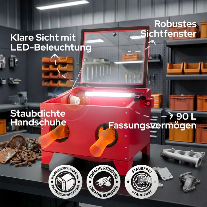 Actual product image Arebos Sandstrahlkabine