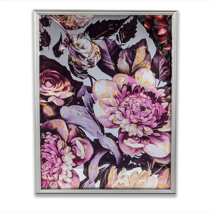 Produktbild Formano Wandbild Spiegel, floral, rechteckig (52 x 72 cm)