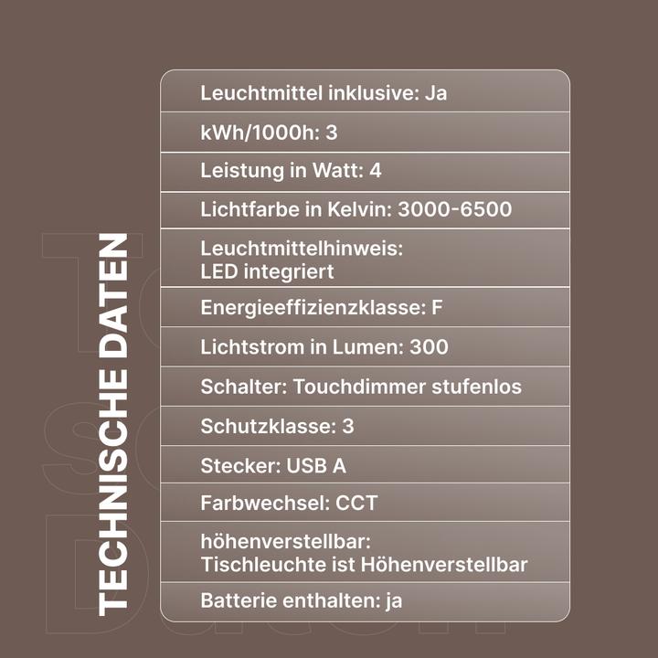 Produktbild Brilliant Tischlampe (300 lm)