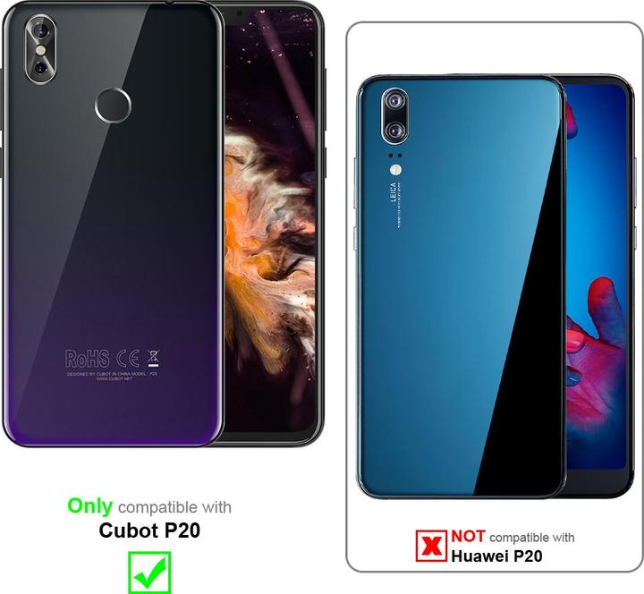 Actual product image Cadorabo Case for Cubot P20 with belt clip (Cubot P20)