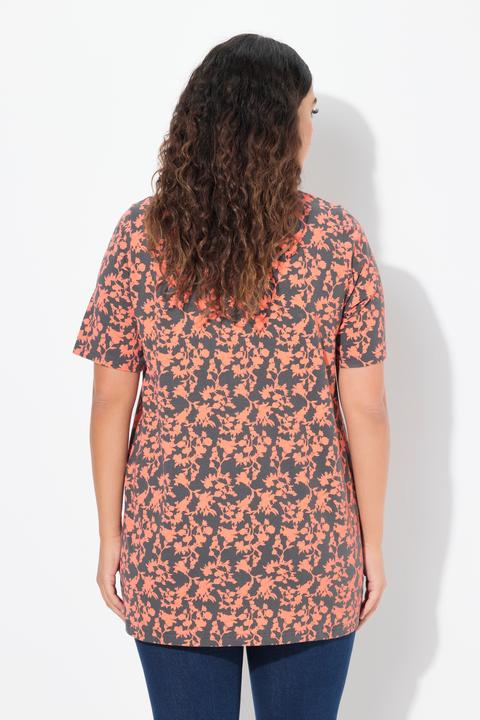 Produktbild Ulla Popken T-Shirt, Zierbänder, V-Ausschnitt, Halbarm (50, 52)