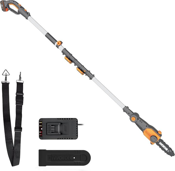 Immagine prodotto Worx Nitro WG325E AkkuAstkettensäge auf Teleskopschaft2Ah 20V (Sega a catena a batteria)