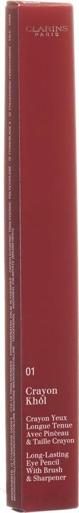 Image du produit Clarins Crayon Khol Long-Brush & Sharpener (01 Noir de carbone)