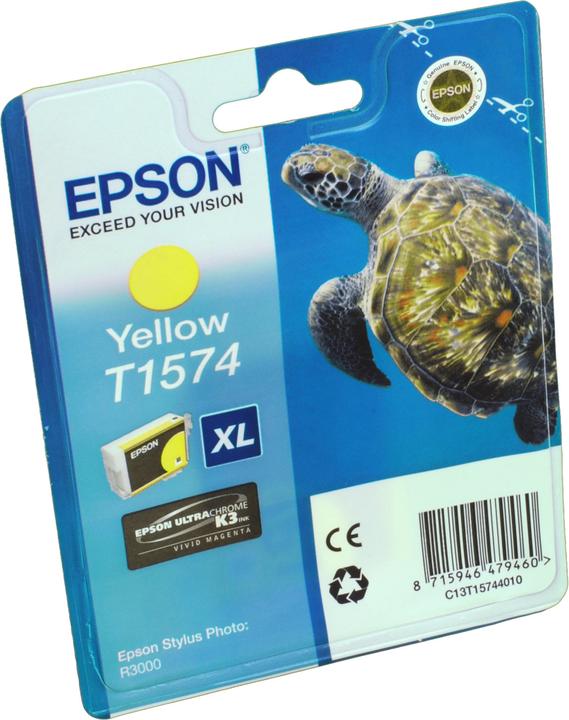 Actual product image Epson T1574 Ultra Chrome K3 (Y)